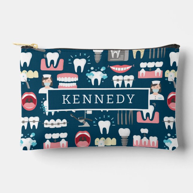 Pochette À Accessoires Motif du bureau de la clinique dentaire (Recto)