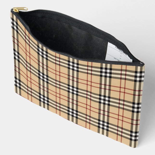Pochette À Accessoires Motif écossais de Tartan (Ouvrir)