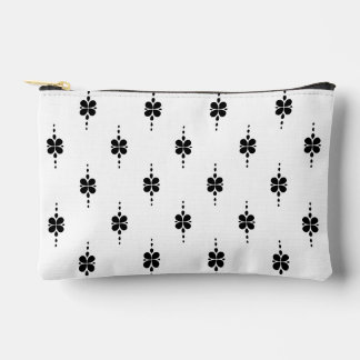 Pochette À Accessoires Motif élégant noir et blanc pour petites femmes