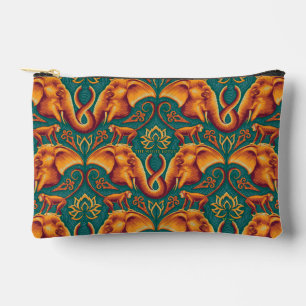 Pochette À Accessoires Motif Exotique Tapisserie Safari - Le Lotus Blanc