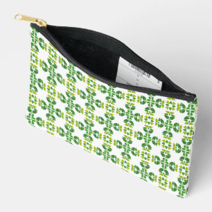 Pochette À Accessoires Motif Feuille, Motif De Feuilles, Feuilles Verts