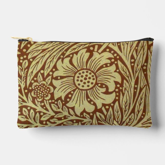 Pochette À Accessoires Motif Fleur Antique Marigold de William Morris (Recto)