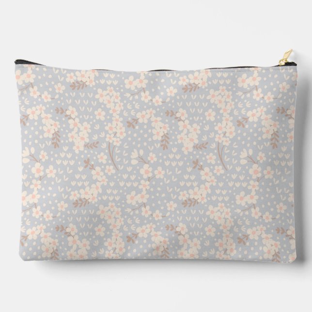 Pochette À Accessoires Motif fleur de myosotis (Verso)