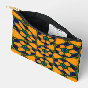 Pochette À Accessoires Motif Fleurs Abstraites uniques
