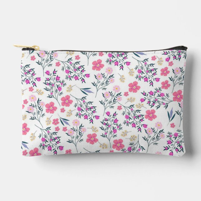 Pochette À Accessoires Motif floral (Recto)