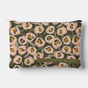 Pochette À Accessoires Motif floral audacieux et encre Botanique dessin