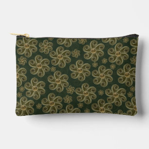 Pochette À Accessoires Motif floral de la forêt en papier enroulé