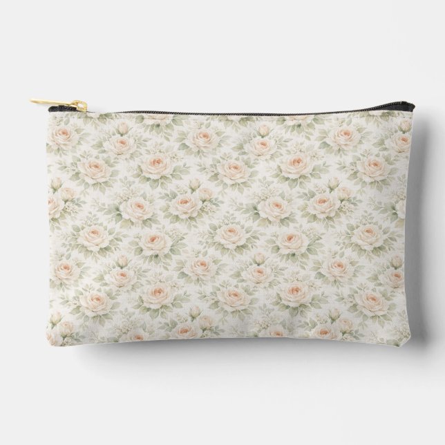 Pochette À Accessoires Motif floral de mariage (Recto)