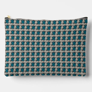 Pochette À Accessoires Motif floral de tortue mignonne