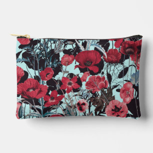 Pochette À Accessoires Motif floral du pavot
