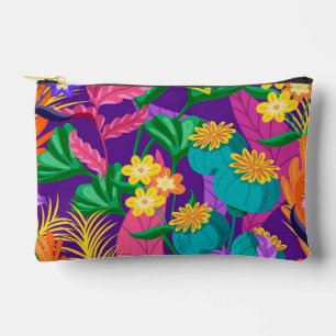 Pochette À Accessoires Motif floral exotique coloré-23148