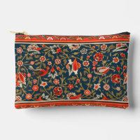 Motif floral indo-persan bohème vintage rouge