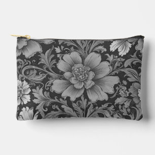 Pochette À Accessoires Motif floral monochrome vintage