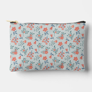Pochette À Accessoires Motif floral Prairie de corail