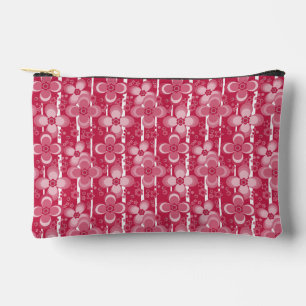 Pochette À Accessoires Motif floral rouge et blanc