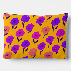 Pochette À Accessoires Motif floral vibrant