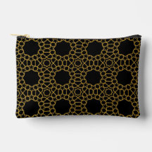 Motif géométrique en faux or luxe Impression noire