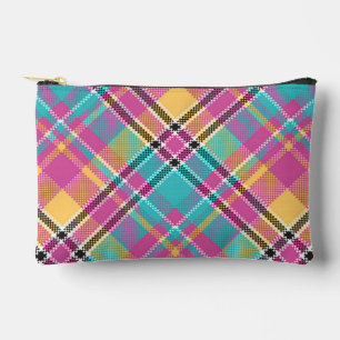 Pochette À Accessoires Motif géométrique moderne coloré vintage       