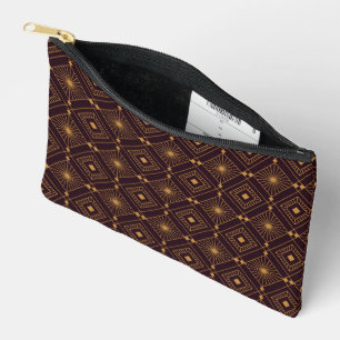Pochette À Accessoires Motif géométrique sans couture avec diamant doré