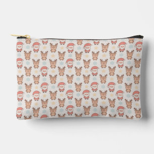 Pochette À Accessoires Motif joli Père Noël et rennes