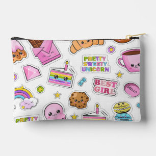 Pochette À Accessoires Motif Licorne Drôle Magie Arc-en-ciel Mignon