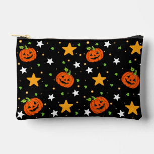 Pochette À Accessoires Motif mignon de citrouille d'Halloween 