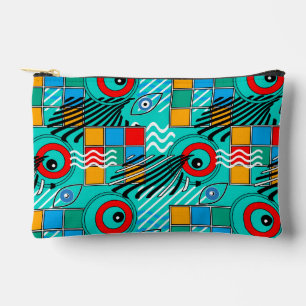 Pochette À Accessoires Motif multicolore créatif abstrait moderne