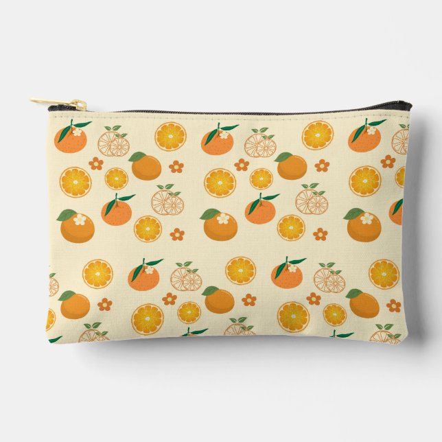 Pochette À Accessoires Motif Oranges (Recto)