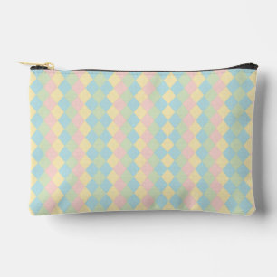 Pochette À Accessoires Motif pastel de printemps/Pâques à carreaux d'Argy