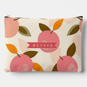 Pochette À Accessoires Motif personnalisé de pêche Mignon été rétro