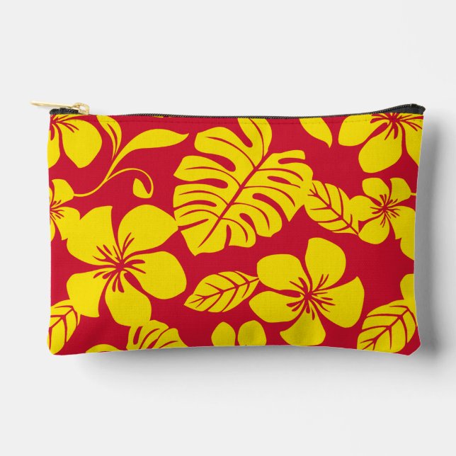 Pochette À Accessoires Motif PINK BIKINI EN ROUGE/OR (Recto)
