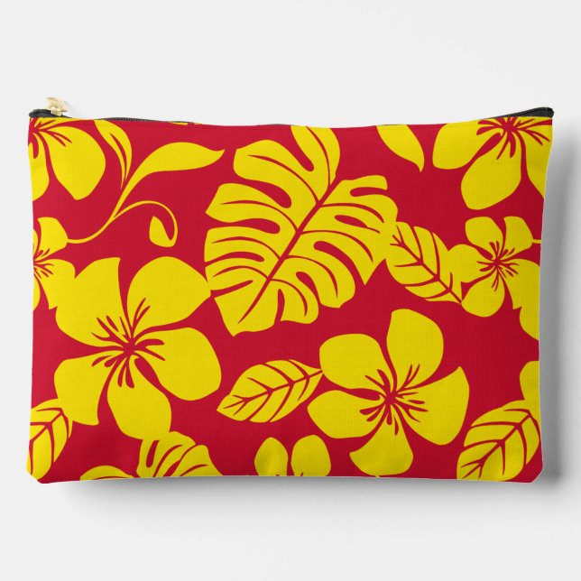 Pochette À Accessoires Motif PINK BIKINI EN ROUGE/OR (Recto)