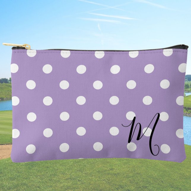 Pochette À Accessoires Motif points classiques violet Maquillage ou (Créateur téléchargé)