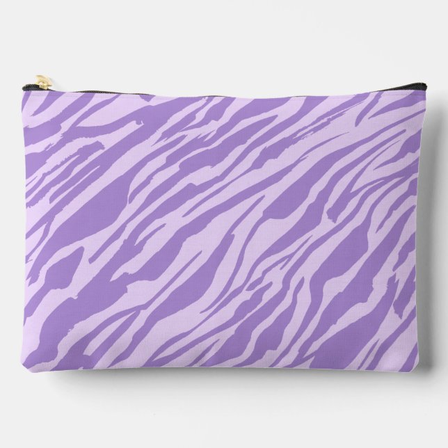 Pochette À Accessoires Motif Purple Zebra Stripes (Recto)