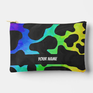 Pochette À Accessoires Motif Rainbow Cow