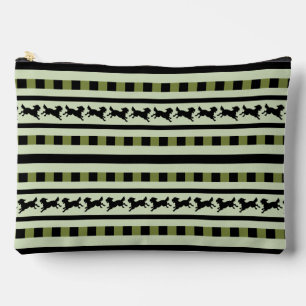 Pochette À Accessoires Motif rayé de chien joueur