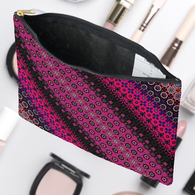 Pochette À Accessoires Motif rose chaud Abstrait (Créateur téléchargé)