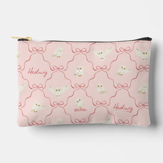 Pochette À Accessoires Motif Ruban Rose Hedwig (Recto)