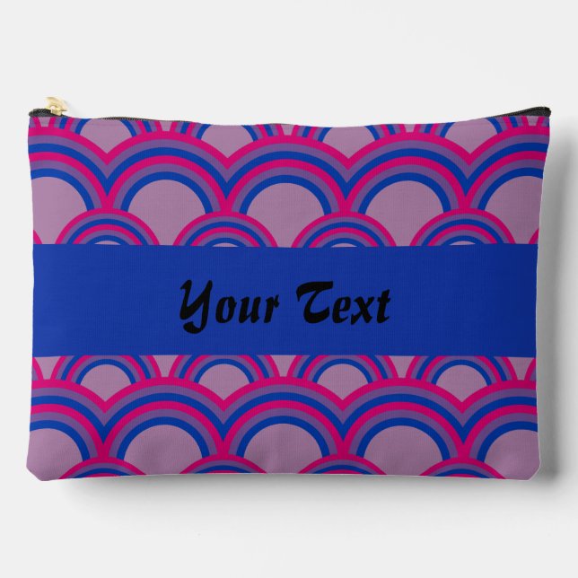 Pochette À Accessoires Motif sans couture avec arcs-en-ciel (Recto)