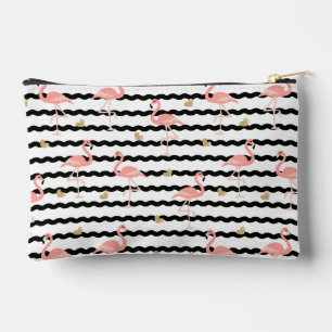 Pochette À Accessoires Motif sans couture de flamant rose mignon