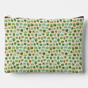 Pochette À Accessoires Motif sans couture de plante succulente mignonne