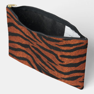 Pochette À Accessoires Motif Sauvage Rayure de Tigre