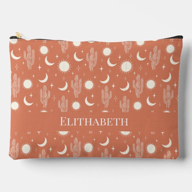 Pochette À Accessoires Motif Wild Cactus (Recto)