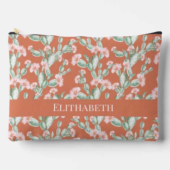 Pochette À Accessoires Motif Wild Cactus (Recto)