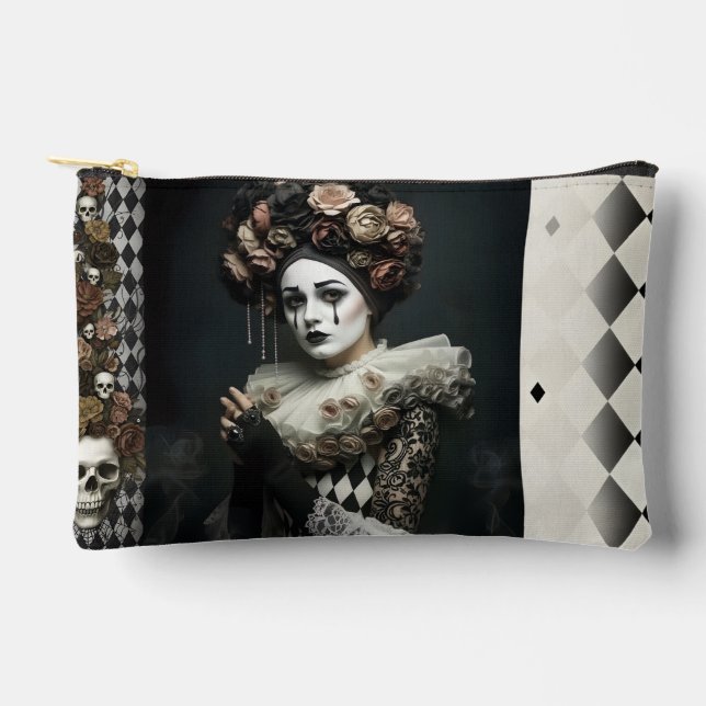 Pochette À Accessoires  Motifs gothiques poétiques  (Recto)
