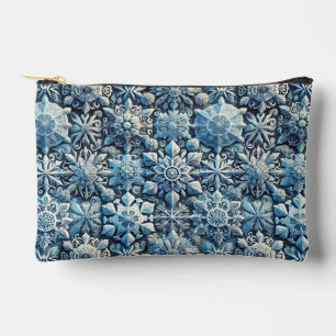 Pochette À Accessoires Motifs ornementaux complexes inspirés du givre