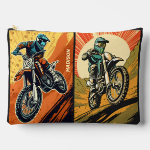 Pochette À Accessoires Motocross de nom personnalisé