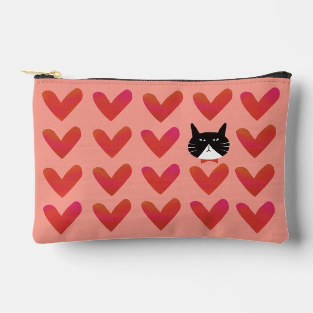 Pochette À Accessoires Mr. Valentine the Cat (Recto)