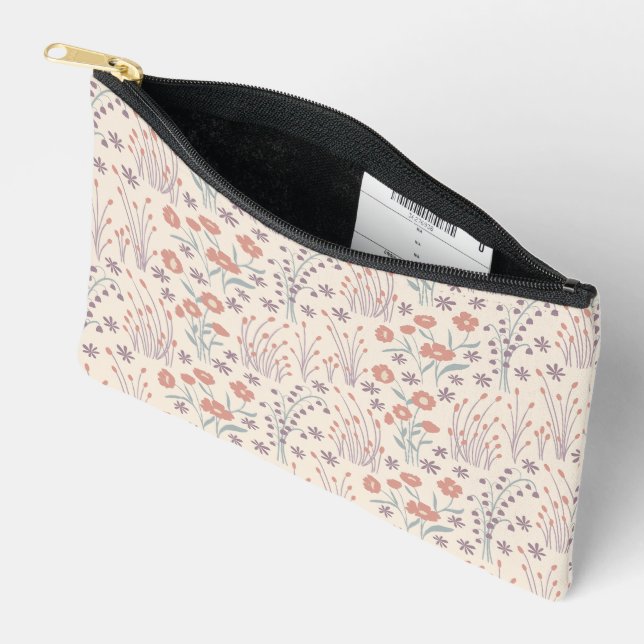 Pochette À Accessoires Murmures de fleurs sauvages printanières (Ouvrir)