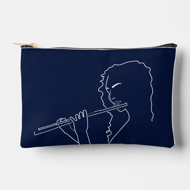 Pochette À Accessoires Music Lover, Flute Player (Recto)